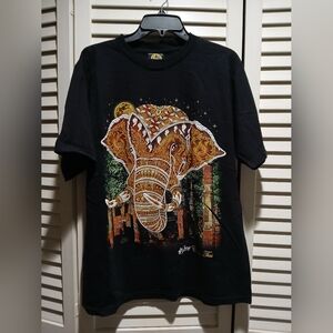 Thailand Elephant Graphic T-Shirt Chiang Mai My Dream 100% Cotton Size Large